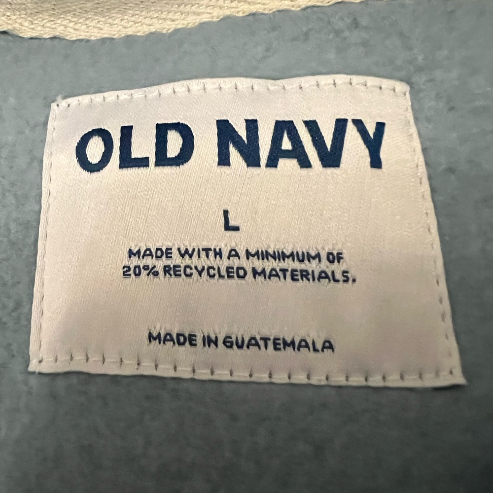 Old Navy Light Blue Zip-Up Hoodie - Picture 4 of 6